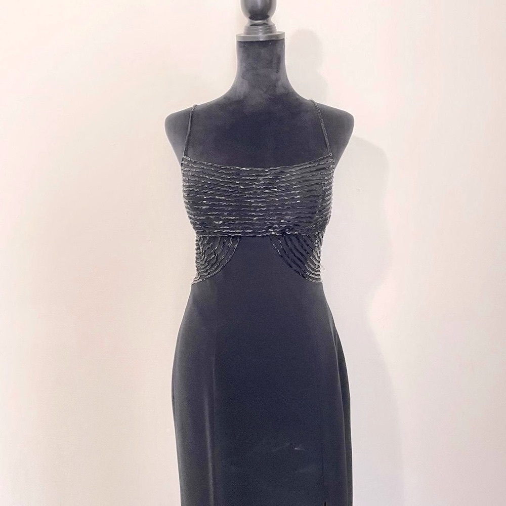 Black Beaded Gown